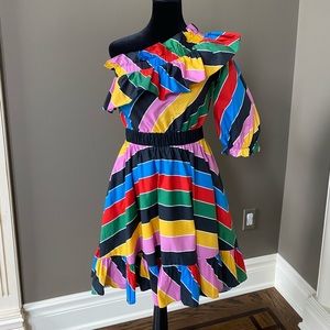 Multicolored Striped Dress Size 4